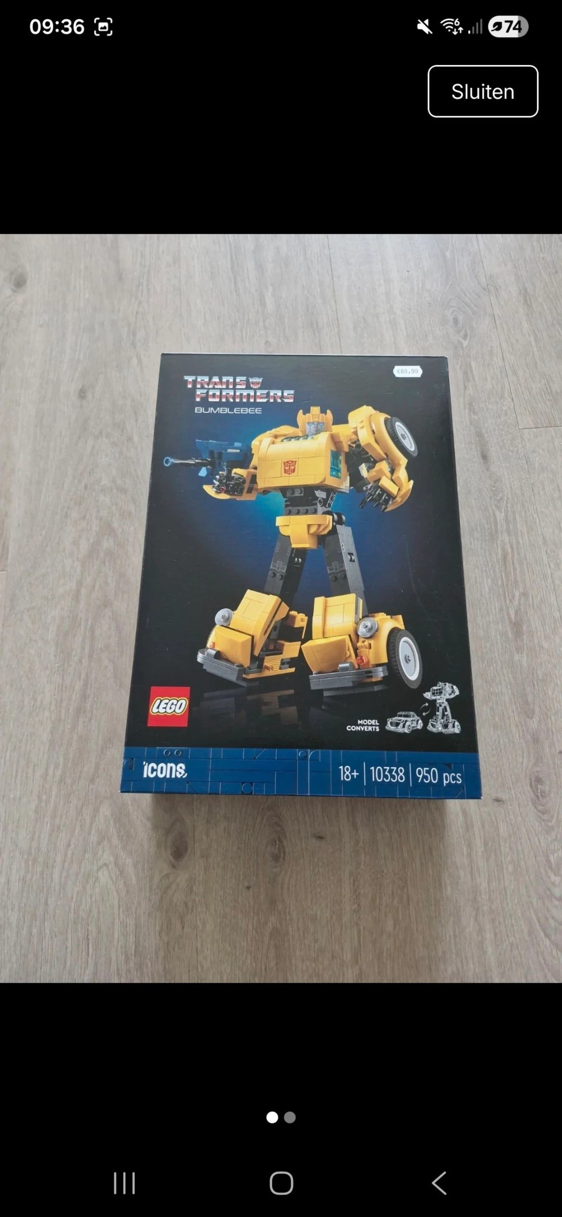 Lego Bumblebee 10338